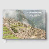 Individuelle Name & Text Peru Machu Picchu Gästebuch (Vorderseite)
