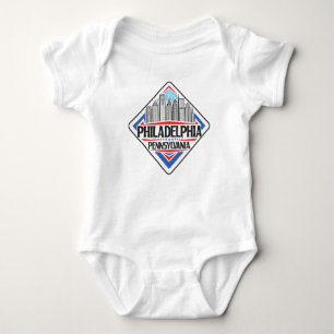Individuelle Name/Text Philadelphia Pennsylvania Baby Strampler