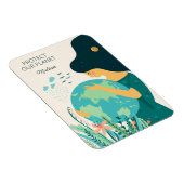 Individuelle Name & Text Planet Erde Mutter Magnet (Rechte Seite)