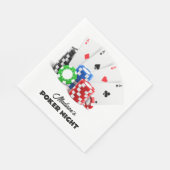 Individuelle Name & Text Poker / Casino Serviette (Ecke)