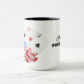 Individuelle Name & Text Poker / Casino Tasse (Zentrum)