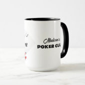 Individuelle Name & Text Poker / Casino Tasse (VorderseiteRechts)