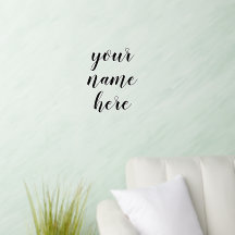 Individuelle Name Text Script Elegante Wohngestalt