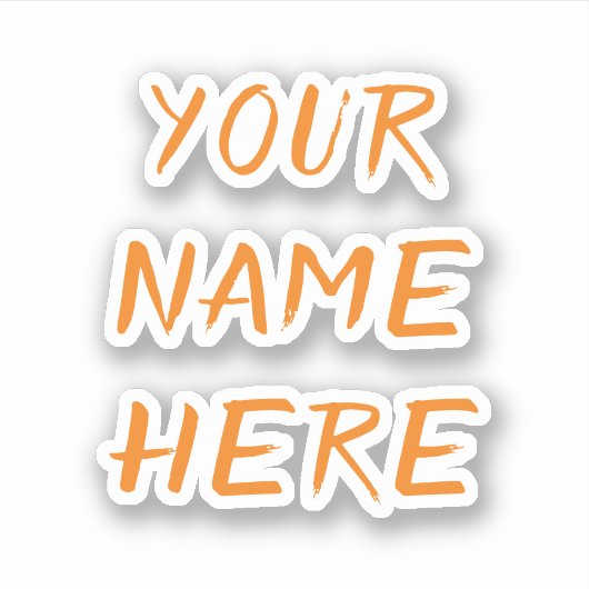 Individuelle Name Text Script Unisex Helmet Sticke Aufkleber (Vorderseite)