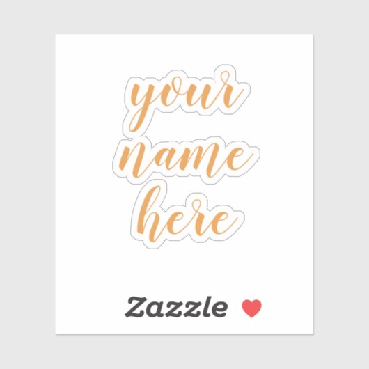 Individuelle Name Text Script Wasserflaschen Aufkl Aufkleber (Blatt)