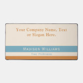 Individuelle Name Text Slogan Office oder Personal Schreibtischunterlage (Vorderseite)