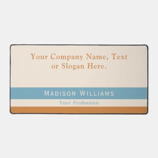 Individuelle Name Text Slogan Office oder Personal Schreibtischunterlage (Vorderseite)