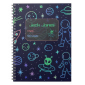 Individuelle Name & Text Spiral Foto Notebook Notizblock (Vorderseite)