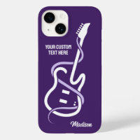 Individuelle Name & Text Stilisierte Gitarre