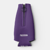 Individuelle Name & Text Stilisierte Gitarre Flaschenkühler (Rückseite)