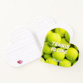 Individuelle Name & Text Tennis Balls Notizblock (Innenseite)