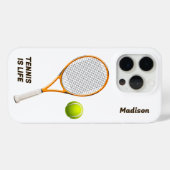 Individuelle Name & Text Tennis Case-Mate iPhone Hülle (Rückseite (Horizontal))