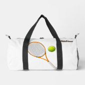 Individuelle Name & Text Tennis Duffle Bag (Vorderseite)
