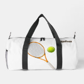 Individuelle Name & Text Tennis Duffle Bag (Rückseite)