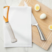 Individuelle Name & Text Tennis Geschirrtuch (Viertel Falte)