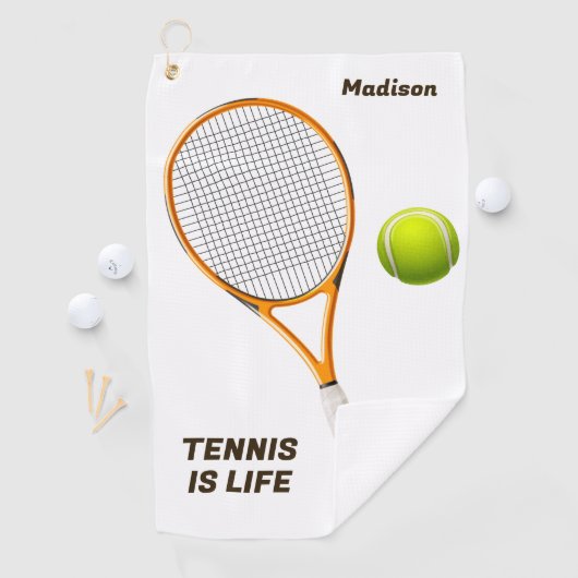 Individuelle Name & Text Tennis Golfhandtuch (Insitu)