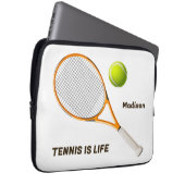 Individuelle Name & Text Tennis Laptopschutzhülle (Vorne Rechts)