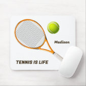 Individuelle Name & Text Tennis Mousepad (Mit Mouse)