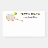 Individuelle Name & Text Tennis Post-it Klebezettel (Vorderseite)
