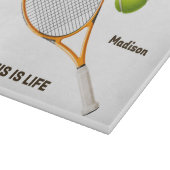 Individuelle Name & Text Tennis Schneidebrett (Ecke)