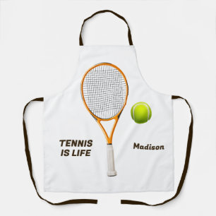 Individuelle Name & Text Tennis Schürze
