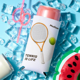 Individuelle Name & Text Tennis Selters Dosenkühler