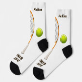 Individuelle Name & Text Tennis Socken (Linkes Detail)