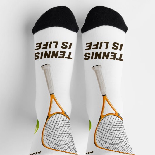 Individuelle Name & Text Tennis Socken (Oben)
