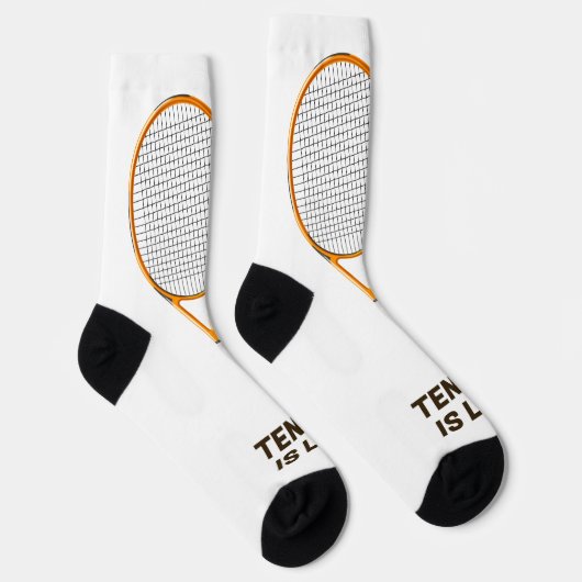 Individuelle Name & Text Tennis Socken (Rechts)
