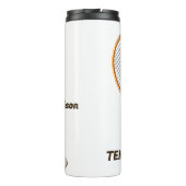 Individuelle Name & Text Tennis Thermosbecher (Rückseite)