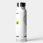 Individuelle Name & Text Tennis Trinkflasche (Links)