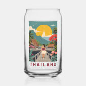 Individuelle Name / Text Thailand Dosenglas (Rückseite)