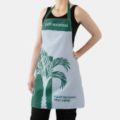Individuelle Name & Text Tropical Palm Tree Schürze (InSitu)