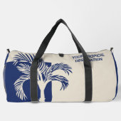 Individuelle Name & Text - tropischer Urlaub Duffle Bag (Rückseite)