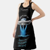 Individuelle Name & Text UFO Raumschiff-Schürze Schürze (InSitu)