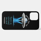 Individuelle Name & Text UFO Spaceship Handys Fäll Case-Mate iPhone Hülle (Rückseite (Horizontal))