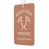 Individuelle Name-, Text- und Color-Beach-Bum Autolufterfrischer (Links)