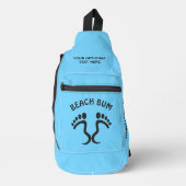 Individuelle Name-, Text- und Color-Beach-Bum Crossbody Bag (Vorderseite)