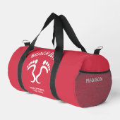 Individuelle Name-, Text- und Color-Beach-Bum Duffle Bag (Rechte Ecke)