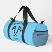 Individuelle Name-, Text- und Color-Beach-Bum Duffle Bag (Rechte Ecke)