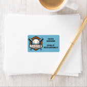 Individuelle Name-, Text- und Farbbaseball Adressaufkleber (Insitu)
