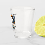 Individuelle Name-, Text- und Farbbaseball Schnapsglas (Rechts)