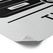 Individuelle Name, Text und Farbe Camper Van Poste Poster (Ecke)