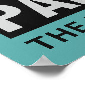 Individuelle Name, Text und Farbe Camper Van Poste Poster (Ecke)