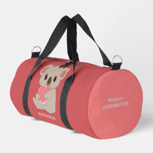 Individuelle Name, Text und Farbe Liebe Koala Duffle Bag