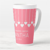 Individuelle Name-, Text- und Farbhörer Milchtasse (Rechte Ecke)