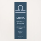 Individuelle Name-/Text- und Farbsignalibra Yogamatte (Vorderseite)