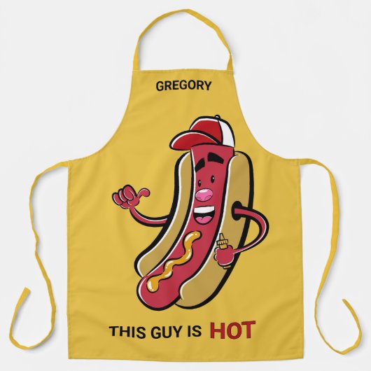 Individuelle Name, Text und Farbstift Schürze (Vorderseite)