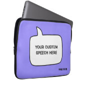 Individuelle Name-, Text- und Farbtöne Laptopschutzhülle (Vorne Rechts)