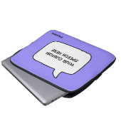 Individuelle Name-, Text- und Farbtöne Laptopschutzhülle (Vorne Knopf)